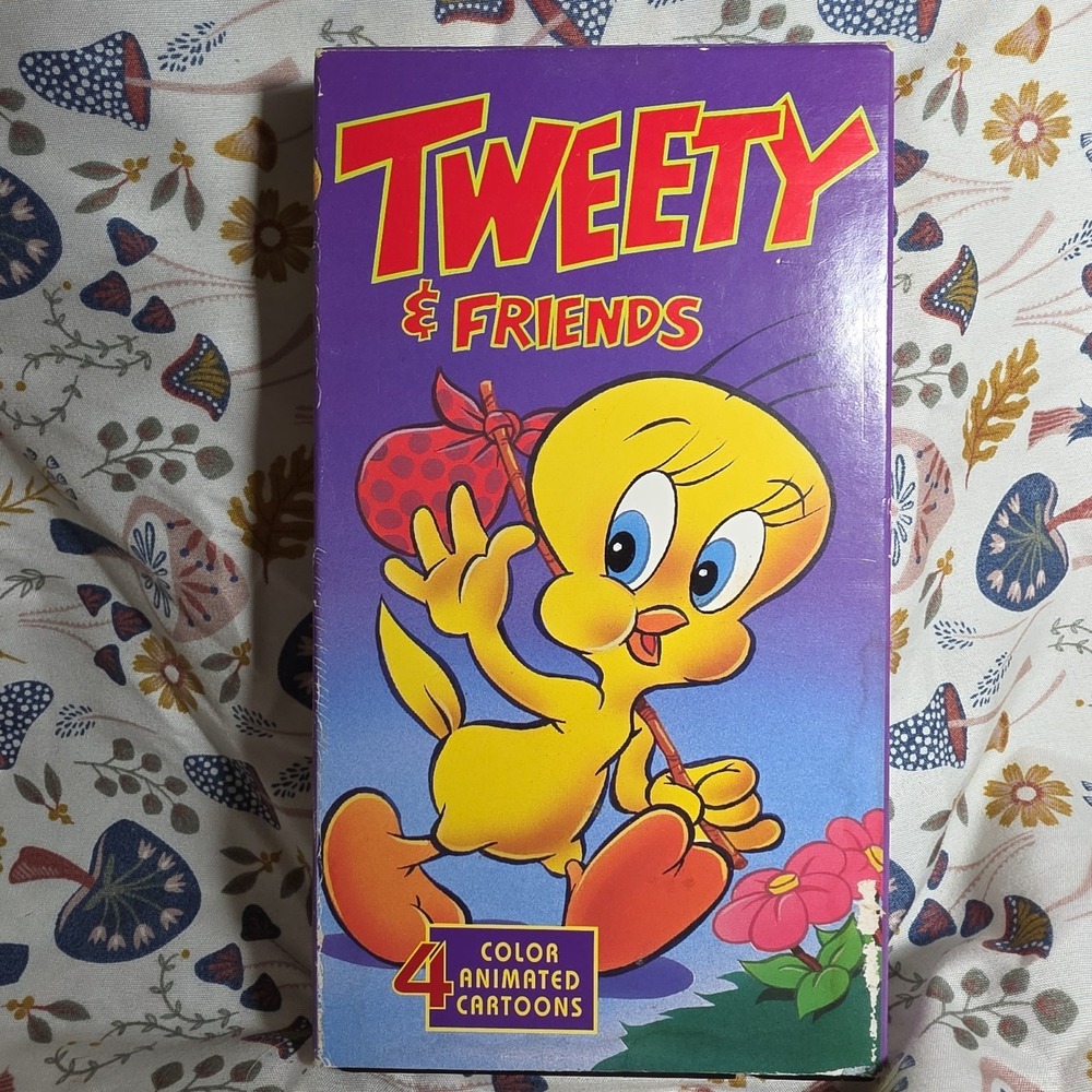 GoodTimes Tweety & Friends VHS Kids Klassics Purple 1993 Looney Tunes Cartoons